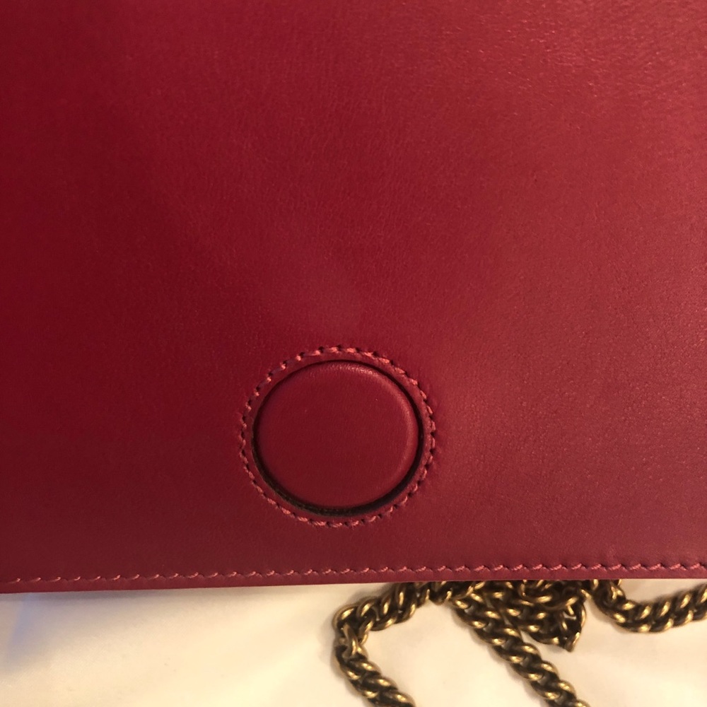 TWICE HOST PICK🥰❤️🥰Gucci Marmont Velvet Love Mini Shoulder Bag Pink - Picture 9 of 10